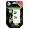 Image de HP 300 Pack de 2 (CN637EE) - Noir/3 Couleurs