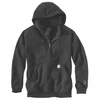 Image de Sweat demi zip rain defender xl noir entre 1 et 3 coton / polyester 400 - 500 g sweat 1 pièce(s) sweat capuche demi zip rain defender noir txl - carha