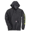 Image de Sweat-shirt logo m gris 300 - 400 g entre 1 et 3 polyester / coton sweat 1 pièce(s) sweat-shirt anthracite tm - carhartt