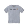 Image de T-shirt manches courtes col tricot 200 - 300 g s gris coton t-shirt 0 1 pièce(s) t-shirt manches courtes gris ts - carhartt