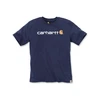 Image de T-shirt manches courtes col tricot 200 - 300 g bleu coton xs t-shirt 0 1 pièce(s) t-shirt manches courtes marine txs - carhartt