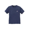 Image de Tee-shirts workwear pocket manches courtes 200 - 300 g xl entre 1 et 3 bleu coton t-shirt 1 pièce(s) tee-shirt pocket manches courtes bleu txl - carha