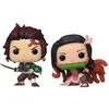 Image de Figurine de collection en vinyle Funko Demon Slayer Kimetsu no Yaiba Tanjiro & Nezuko Special Edition (x2) Multicolore 9 cm FK62710