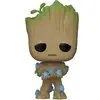 Image de Figurine de collection en vinyle Funko Je s'appelle Groot POP! Groot w/ Grunds Vert 9 cm FK70652