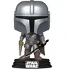 Image de Figurine de collection en vinyle Funko Star Wars The Mandalorian POP The Mandalorian Argenté 9 cm FK76550