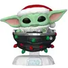 Image de Figurine Funko Star Wars: Mandalorian POP! Holiday Grogu Pram Noir 9 cm FK80010