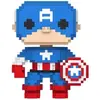 Image de Figurine en vinyle Funko Marvel POP! 8-Bit Captain America Bleu 9 cm FK82700