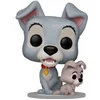 Image de Figurine décoratif Funko POP Disney Lady And The Tramp Tramp With Puppy Gris 9 cm 889698835695