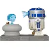 Image de Figurine Funko POP Deluxe Star Wars R2-D2 and Princess Leia Hologram Doré 10 cm 889698837996