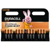 Image de Pack de 12 piles alcalines Duracell Plus PowerBoost MN2400 AAA 1.5V LR03 Noir et Orange