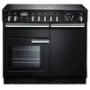 Image de Falcon Professional + 100 - Cuisinière (four à deux étages) - pose libre - largeur : 100 cm - profondeur : 61 cm - hauteur : 90.5 cm - noir brillant