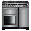 Image de Falcon Professional Deluxe EDL90DFSS/C-FRA - Cuisinière (four à deux étages) - pose libre - largeur : 90 cm - hauteur : 90.5 cm - avec système auto-nettoyant - acier inoxydable