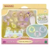 Image de Figurines Sylvanian Families Les triples Lapin Crème et accessoires de bain