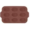 Image de Moule Point Virgule 9 madeleines en silicone 37x23x2cm Marron