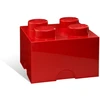 Image de LEGO Autre Brique de rangement 4 tenons - rouge 5006968