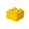 Image de LEGO Autre Brique de rangement 4 tenons - jaune 5007128