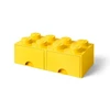Image de LEGO Autre Brique 8 tenons avec tiroirs - jaune 5006133