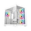 Image de Boîtier PC gaming DeepCool CG530 4F moyen tour blanc ARGB avec panneau latéral verre trempé