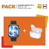 Image de Pack Montre connectée Huawei Watch Fit 5 Bluetooth Noir + Ecouteurs sans fil True Wireless Huawei FreeBuds SE 4 avec réduction de bruit active Blanc