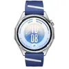 Image de Montre connectée Huawei Watch GT 7 46 mm Bluetooth acier inoxydable argent avec bracelet en fluoroélastomère Bleu et Blanc