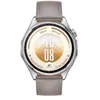 Image de Montre connectée Huawei Watch GT 7 46 mm Bluetooth acier inoxydable argent avec bracelet en cuir composite Gris