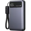 Image de Batterie externe Iniu Pocket Pro slim 10000 mAh USB A/C Gris et Noir + câble USB C