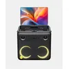Image de Enceinte de karaoké portable avec écran tactile 10,1" Break X2 Noir et 2 microphones sans fil