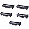 Image de Pack de 5 toners compatibles Brother TN-2420 (noir)