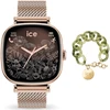 Image de Ice Watch Ice Smart SQ 2.0 1.7 Or/Rose + Bracelet Chaine Opaline Vert OFFERT !