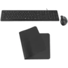 Image de INOVU Pack clavier-souris AW10B + EG200M + Desk Mat Noir
