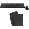 Image de INOVU Pack clavier-souris AW10B + EG200V + Desk Mat Noir