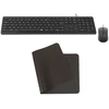Image de INOVU Pack clavier-souris AW10B + FM1200 + Desk Mat Noir