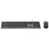 Image de INOVU Pack clavier-souris AW10G (Gris/Noir) + FM 1200 (Noir)
