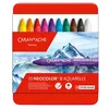 Image de Boîte métal de 10 pastels à la cire aquarellable Caran d'Ache Neocolor 2