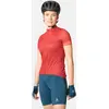Image de Odlo Maillot de cyclisme col montant imprimé Essential zippé pour femme - Cyclisme - rouge, L