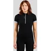 Image de Odlo T-shirt de cyclisme Essential demi-zip pour femme, XS, noir