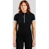 Image de Odlo T-shirt de cyclisme Essential demi-zip pour femme, S, noir
