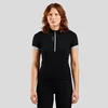 Image de Odlo T-shirt de cyclisme Essential demi-zip pour femme, M, noir