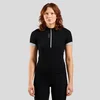 Image de Odlo T-shirt de cyclisme Essential demi-zip pour femme, L, noir