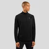 Image de Odlo Haut de running demi-zip Essential Ceramiwarm pour homme, M, noir