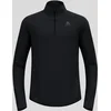 Image de Odlo Haut de running demi-zip Zeroweight Warm pour homme, M, noir