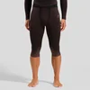 Image de Odlo Sous-vêtement technique Blackcomb bas 3/4 pour homme - Ski de fond, Ski et snow - bordeaux, XL