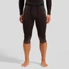 Image de Odlo Sous-vêtement technique Blackcomb bas 3/4 pour homme - Ski de fond, Ski et snow - bordeaux, S