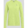 Image de Odlo T-shirt de running Essential Seamless manches longues pour femme, XS, vert