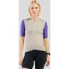 Image de Odlo T-shirt de cyclisme Essential Heritage Print zippé pour femme - Cyclisme - beige, M