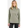 Image de Odlo Haut de running demi-zip Essential Ceramiwarm pour femme, XL, vert