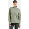 Image de Odlo Haut de running demi-zip Essential Thermal pour femme, XL, vert