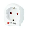 Image de Adaptateur pour prise d'alimentation Skross Europe vers UK Blanc