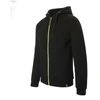 Image de Sweat zippé à capuche memphis 3xl noir 300 - 400 g entre 1 et 3 coton / polyester sweat sweat à capuche memphis noir zip vert t3xl 1 pièce(s) - tbm