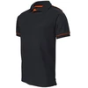 Image de Polo panama bio m 100 - 200 g noir coton / polyester polo 0 1 pièce(s) polo panama bio mc noir/rouge tm - tbm
